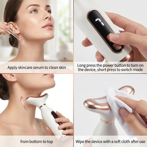 GlowVault 7‑Color LED Neck & Face Sculpting Therapy Device
