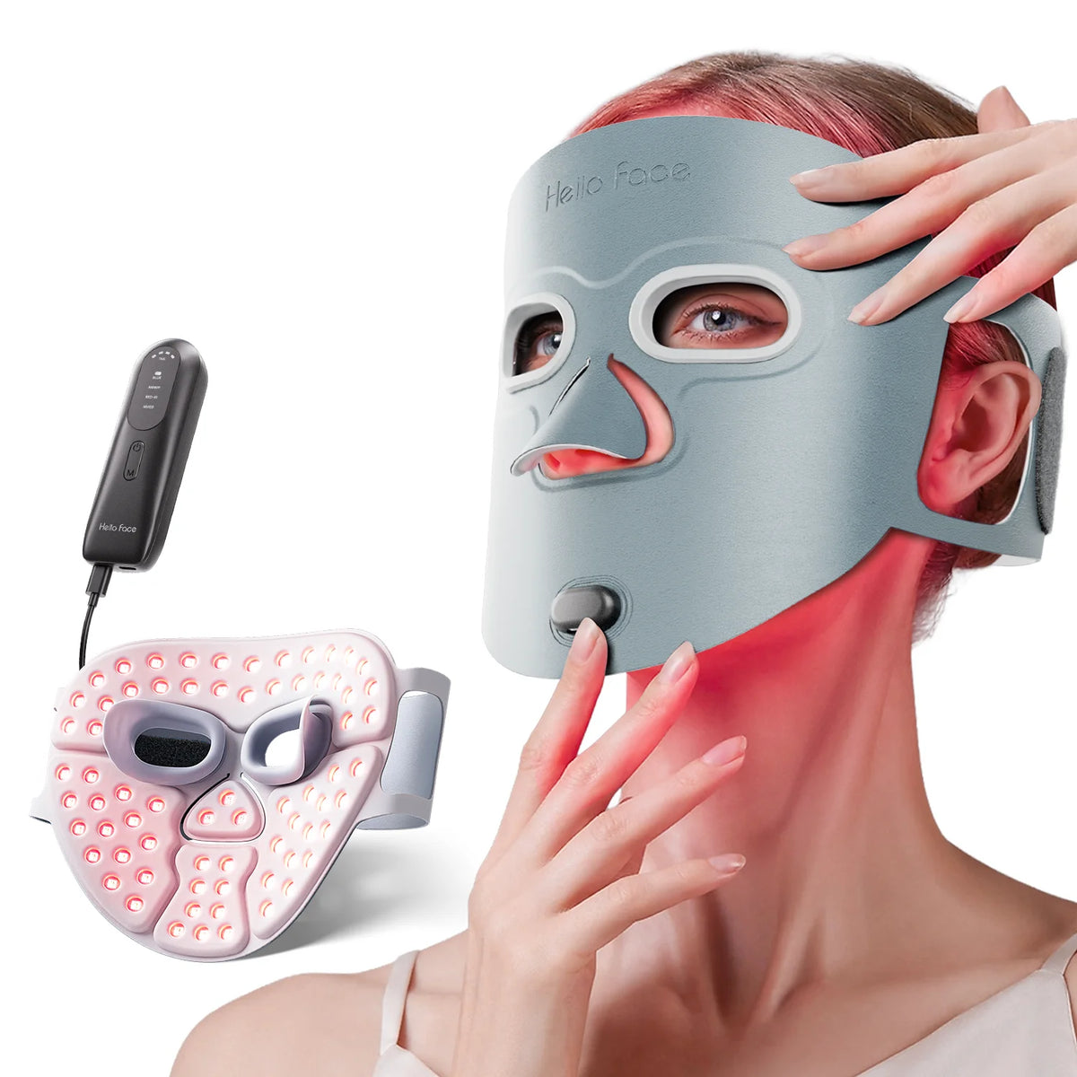GlowVault 3D Red & Infrared Light Therapy Facial Mask
