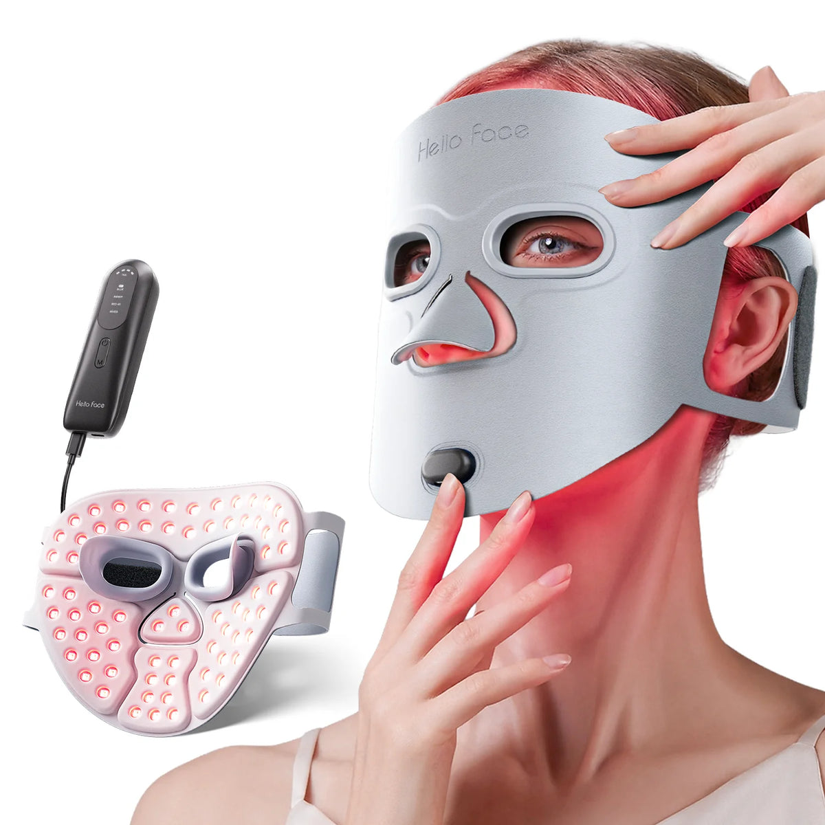 GlowVault 3D Red & Infrared Light Therapy Facial Mask
