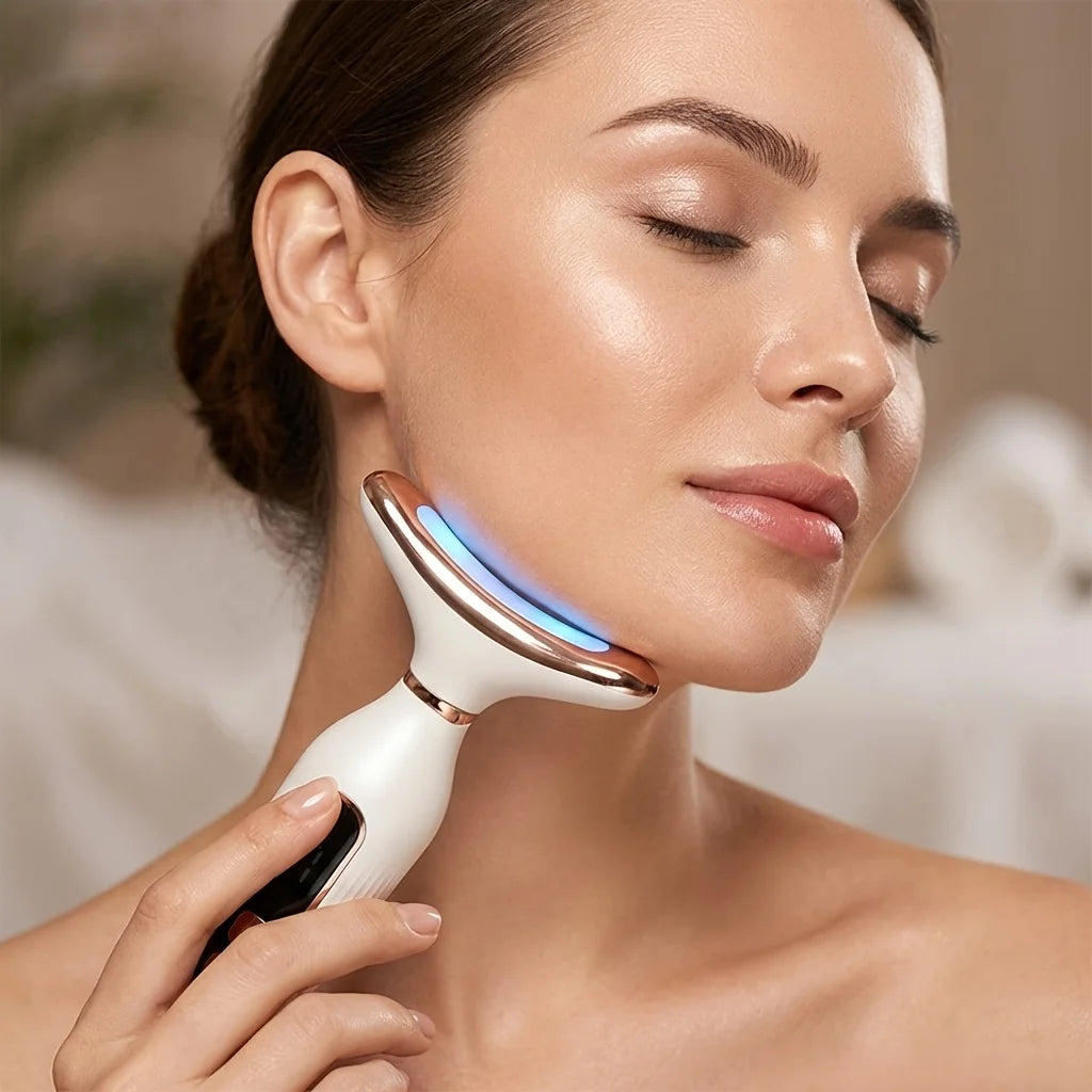GlowVault 7‑Color LED Neck & Face Sculpting Therapy Device
