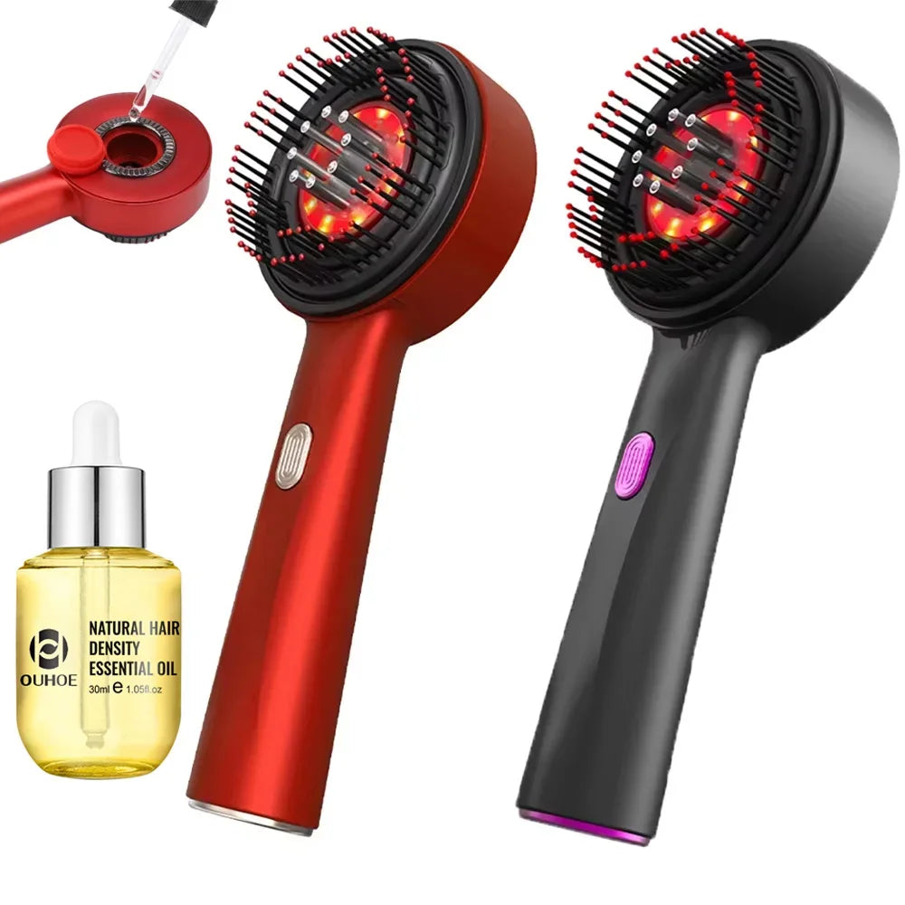 GlowVault Infrared Scalp Massager & Hair Growth Oil Applicator (630nm)