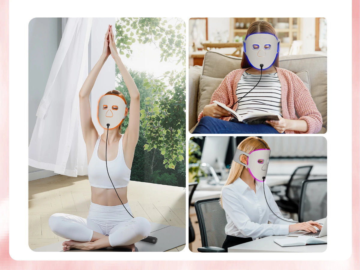GlowVault 3D Red & Infrared Light Therapy Facial Mask