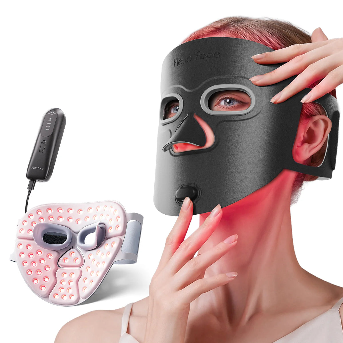 GlowVault 3D Red & Infrared Light Therapy Facial Mask