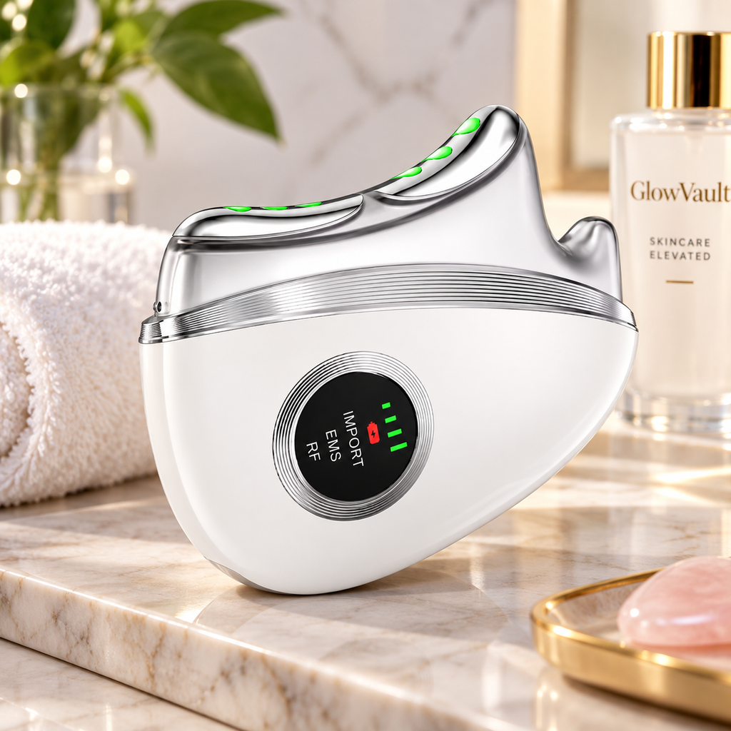 GlowVault 4-in-1 RF, LED & Microcurrent Facial Sculpting Wand