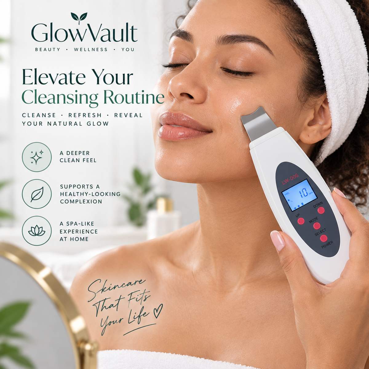 GlowVault Multi-Function Facial Skin Scrubber